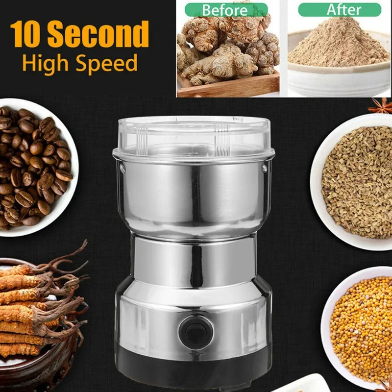 Coffee Bean Grinder Electric - Moedor Elétrico 110V-220V para Café, Cereais,