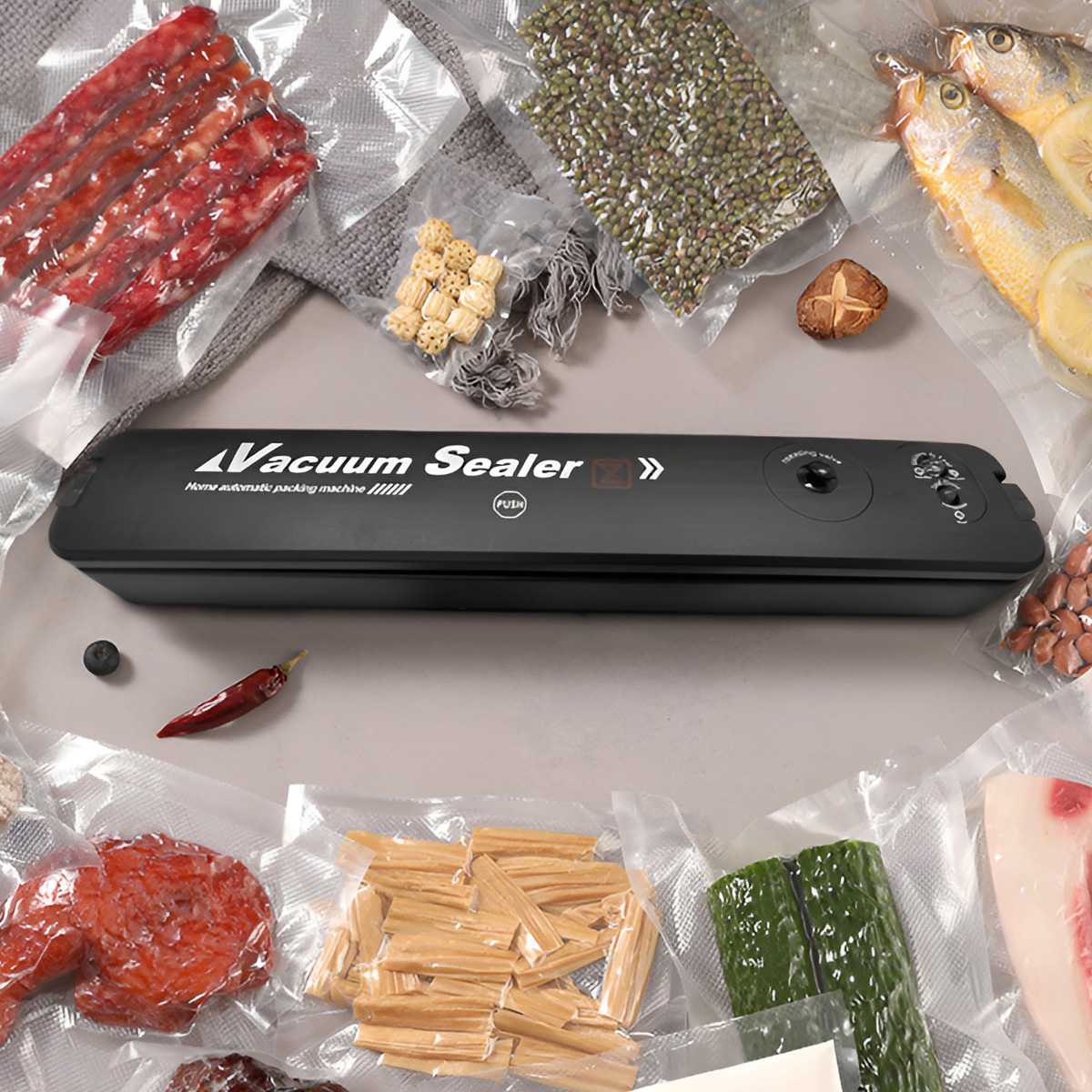 Food Vacuum Sealer Machine - Máquina de Embalagem a Vácuo para