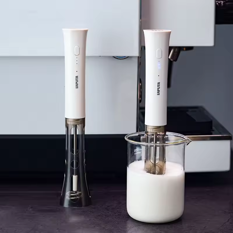 Electric Milk Frother Handheld - Espumador de leite elétrico portátil, recarregável