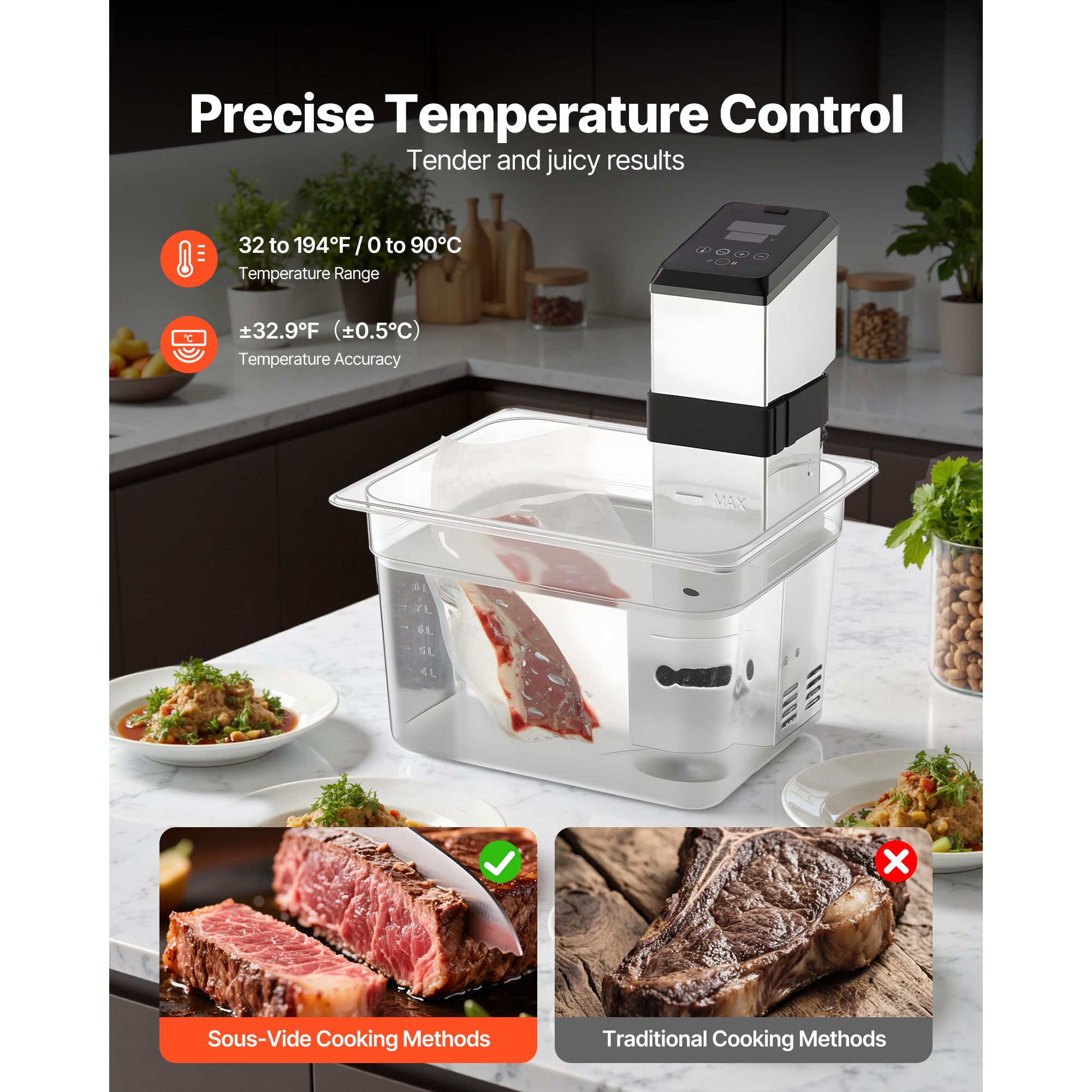 Circulador de Imersão Digital  - Digital Sous Vide Precision Cooker avaliação e preço