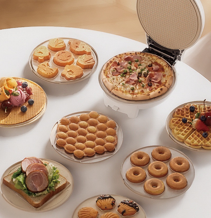 750w mini sanduicheira elétric - Mini Waffle Maker Machine avaliação e preço