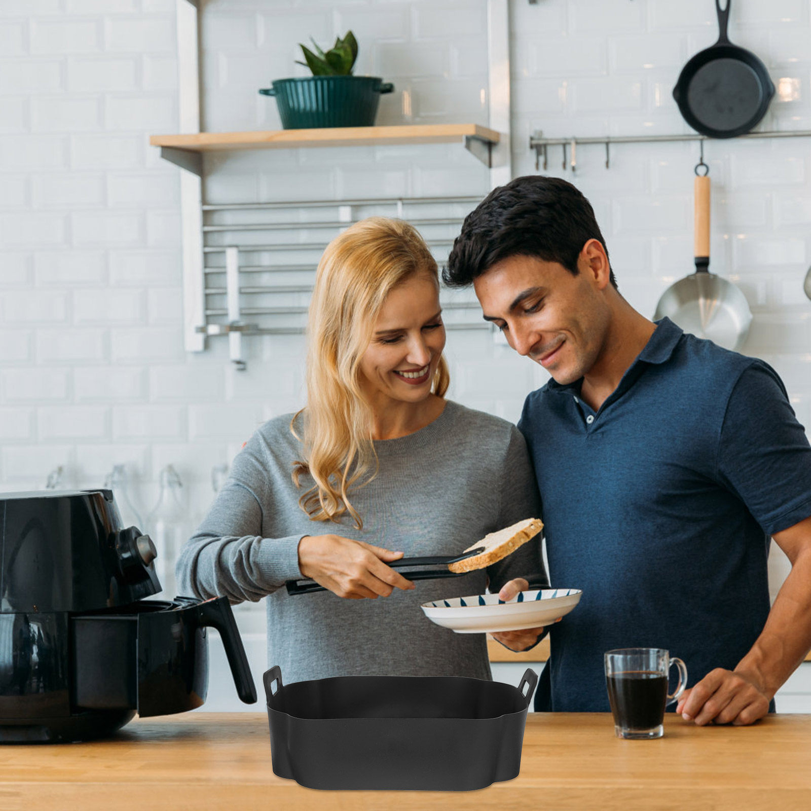Forro de silicone para fritade - Air Fryer Silicone Pot Liner avaliação e preço
