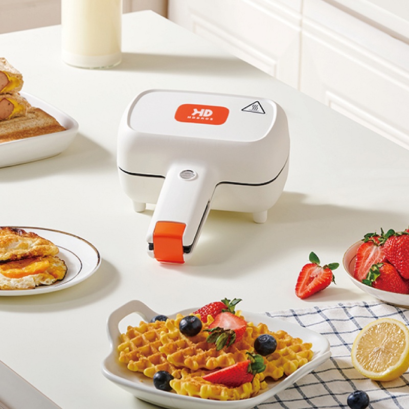 Máquina de Sanduíche Elétrica  - Mini Waffle Maker Machine avaliação e preço