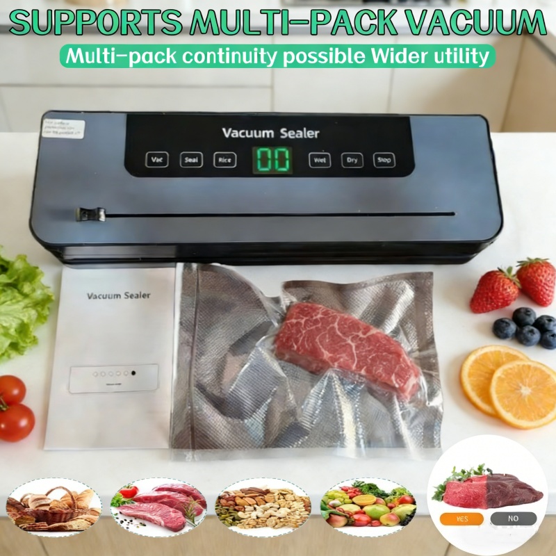 Seladora a Vácuo Elétrica Auto - Food Vacuum Sealer Machine avaliação e preço