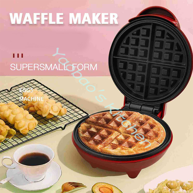 Mini elétrica portátil grill w - Mini Waffle Maker Machine avaliação e preço