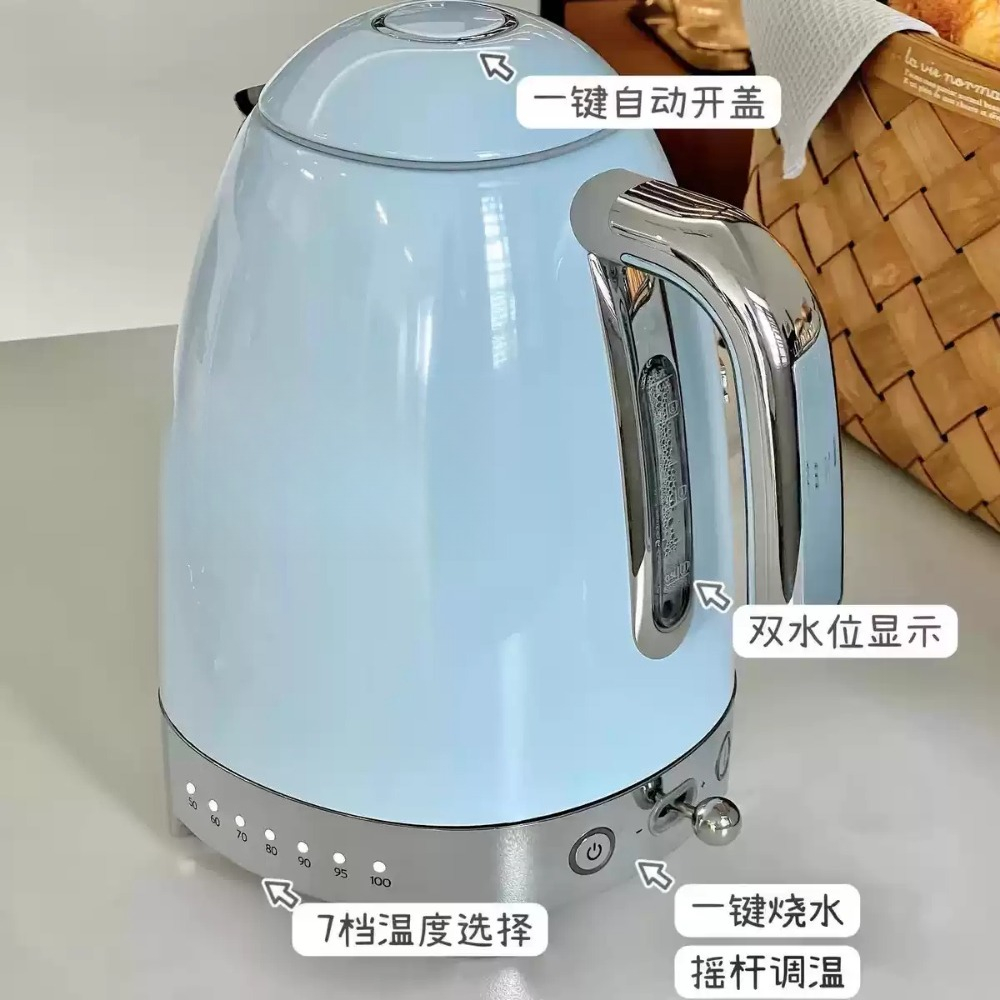 Chaleira Elétrica Retro com Co - Electric Kettle Temperature Control avaliação e preço